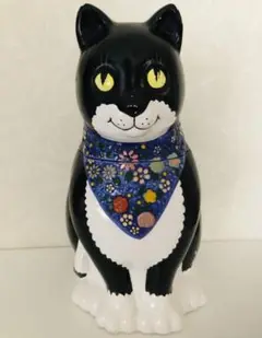 ネコ猫ねこ 陶器 蓋付きキャニスター 小物入れ 骨董品 アンティーク ビンテージ