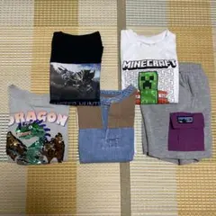 100〜120 5枚セット　Tシャツ　短パン　ハーフパンツ