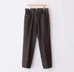 AURALEE HARD TWIST DENIM 5P PANTS BROWN