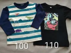 クレードスコープ　恐竜　長袖　Tシャツ100cm