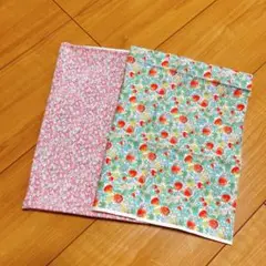 【生地のお得SALE♪】2枚セット 輸入生地ピンク小花柄・フレッシュいちご