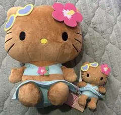 日焼けキティ　ぬいぐるみ　マスコット