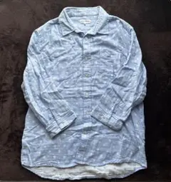 綿100%水玉模様シャツ