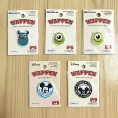 ワッペン4種5枚セット　モンスターズインク　ミッキー