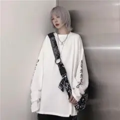 スーパーロングスリーブ Tシャツ★ホワイト/M②