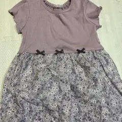 parentsdream フラワープリント ワンピース 120