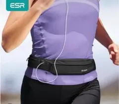 ESR ランニング ポーチ 63g 超軽量 ウエストポーチ ファスナー　男女兼用