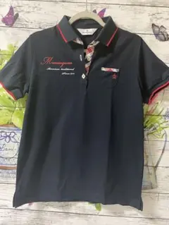 Munsingwear ネイビー ポロシャツ M極は美品軽い上品着やすい