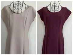 Aラインのドレス フラドレス フレンチスリーブ フラダンス ハンドメイド