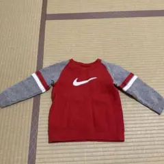 Nike トレーナー 100cm 赤 グレー