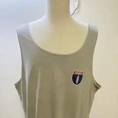 HAWAIIロゴ タンクトップ グレー オーバーサイズ プリント i-191