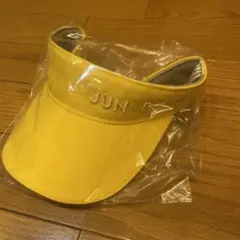 新品　タグ付　ジュンアンドロペ  サンバイザー　イエロー　JUN&ROPE