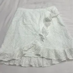 【美品】スナイデル/フリル　ミニスカート　コットン　レース
