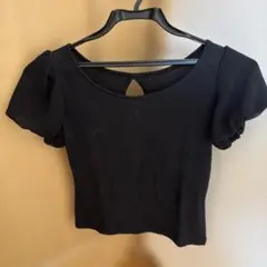 ブラック パフスリーブ Tシャツ