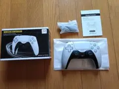 「非純正」PS4専用 PS5風コントローラー ホワイト