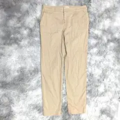 美品✨【ELLE】カジュアルパンツ ベージュ (L) 大きいサイズ キレイめ