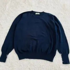 【美品】90s Margaret Howell コットンニット 紺 M相当