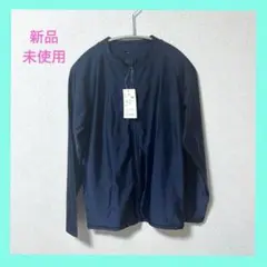 【中高生〜大人用】UPF50＋紺無地フルZip 長袖ラッシュガード 170cm