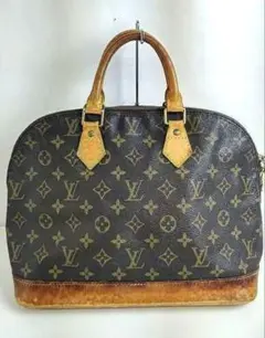 LOUIS VUITTON ブラウン モノグラム アルマ ハンドバッグ レザー