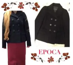 EPOCA ブラック アンゴラ Pコート ピーコート サイズ40 日本製