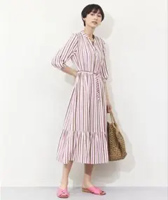 アーモワールカプリス la coccinella ストライプ ロングワンピース