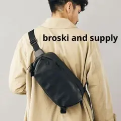 Broski and Supply 牛革 レザー ボディバッグ ウエストポーチ 2025年最新】BROSKI AND SUPPLY ボディバッグ・ウエストポーチの