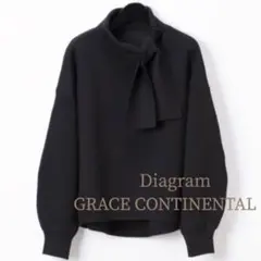 *美品*グレースコンチネンタル ダイアグラム ♡ボウタイ ニット