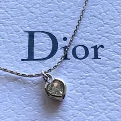 Christian Dior ディオール ハート ストーン ネックレス 美品