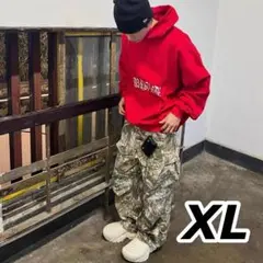 XL リアルツリー　迷彩柄　ミリタリー　カーゴパンツ　ワイドパンツ