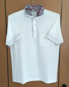 【未使用】23区HOMME　メンズ　半袖 ポロシャツ　L　ホワイト