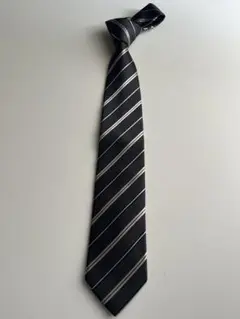 theory(三松商事株)セオリー ストライプ ネクタイ　グレー