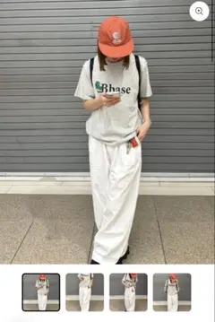 YOLO カジュアルワイドレッグパンツ　ユニセックス