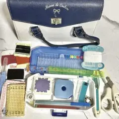 リボン　女の子　裁縫セット　小学生　ソーイングセット　裁縫道具　バックタイプ