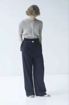 ebure ミックスカラーラメニット　シルバー
