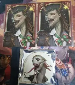 第五人格　設定画缶バッジ　真髄メモリアル　トレカ　魔トカゲ ルキノ
