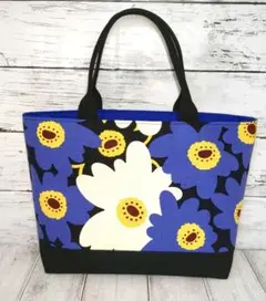 ハンドメイドトートバッグ　お散歩バッグ　サブバッグ　北欧　花柄