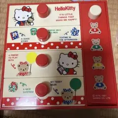 るかたん レトロ ハローキティ ベビーキティ ダニエル 衣装ケース ハローキティ】衣装ケース2個セット ブリキ サンリオ レトロ