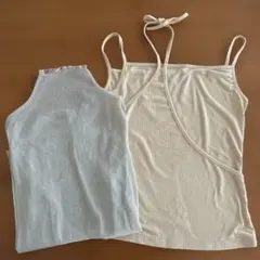 shein dazy キャミソール　ラメシアートップス　セット