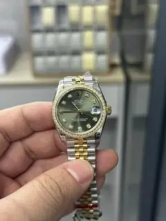 ROLEX デイトジャスト グリーン文字盤