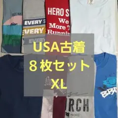 【お盆特別価格】8枚セットUSA古着 XL メンズTシャツ ヴィンテージ系多数