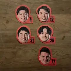 バスケットボール選手顔型ステッカーセット