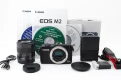 ■美品■ キヤノン CANON EOS M2 レンズキット ブラック 《元箱付》