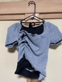 SHEIN グレーとブラック 半袖トップス S