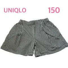 【美品】UNIQLO ギンガムチェック ボトムス 150 チェック