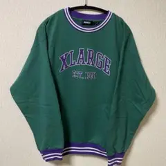 XLARGE エクストララージ スウェット L 緑