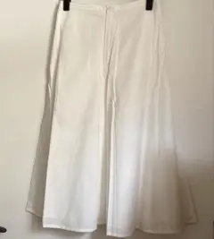 UNIQLO ×LEMAIRE シアサッカー　フレアスカート ホワイト