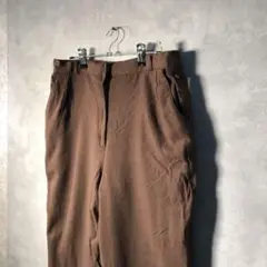 【ヴィンテージ】無地テーパードパンツ 昭和レトロ 古着BM23