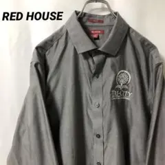 N-3598 REDHOUSE アメリカ古着 ワークシャツ 長袖シャツ L 刺繍