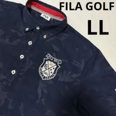 【美品】FILA GOLF フィラ　メンズ　ゴルフウェア　半袖ポロシャツ　LL
