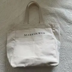 MARKS&WEB大容量ショッピング 生成キャンバストートバッグ